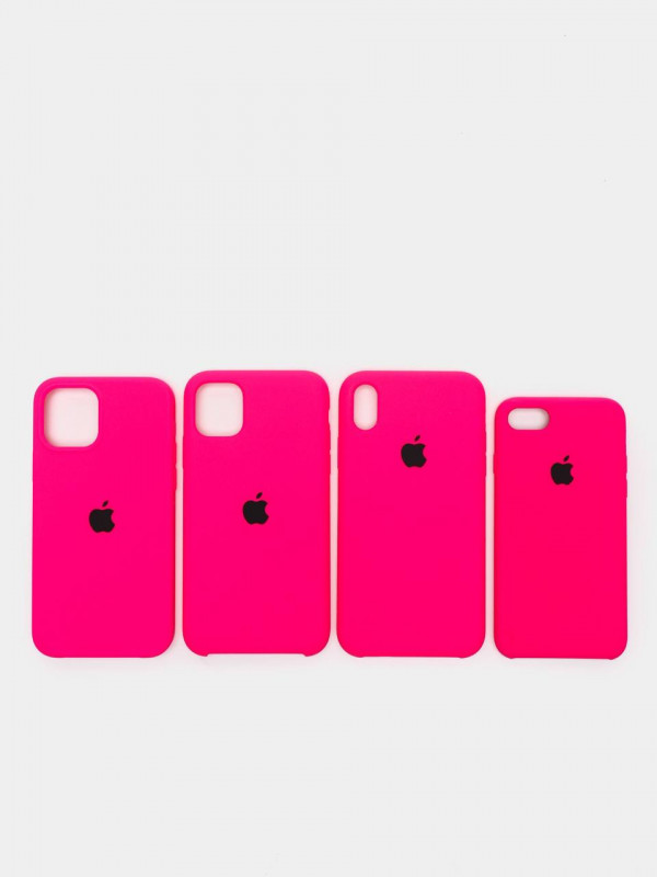 Чехол iPhone 5 5S 5SE Silicon Case фуксия