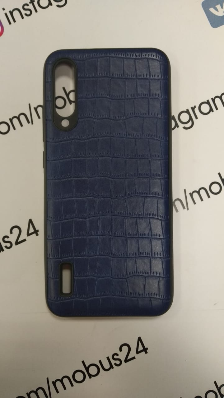 Чехол Xiaomi Redmi mi A3 CC9 Крокодиловая кожа синий