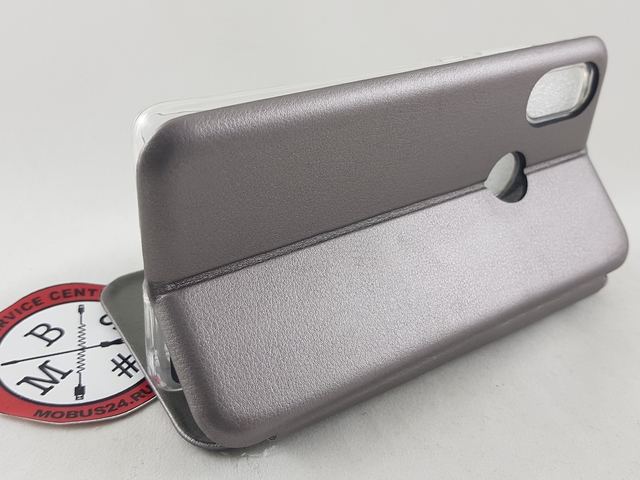 Чехол книжка Xiaomi Redmi 8 SE Brauffen формованный серый
