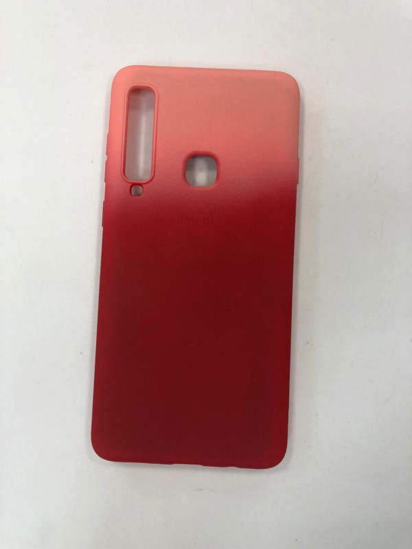 Чехол Samsung A9 2018 Fashion Case Двухцветный яркий силикон красный