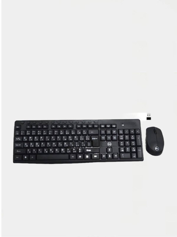 Клавиатура проводная + мышь беспроводная DELL KM816 черный