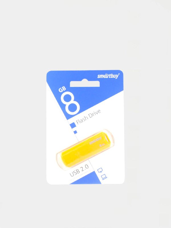 USB 8GB Smartbuy Clue желтый