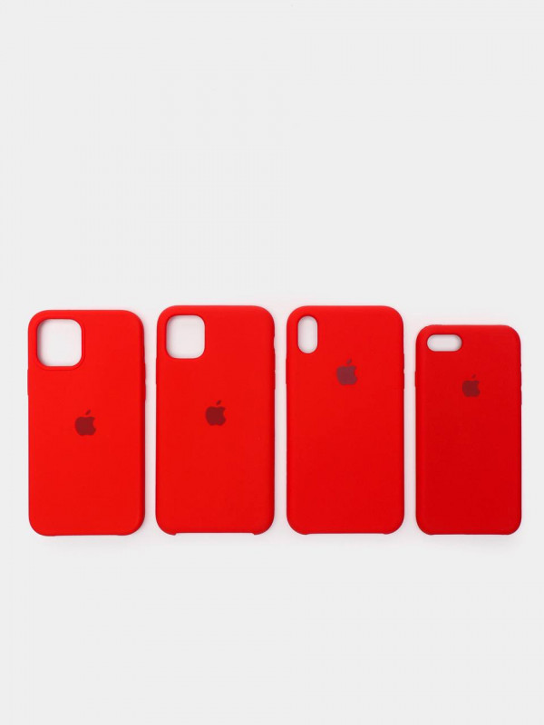 Чехол iPhone 12/12 Pro Silicon Case под ориг красный
