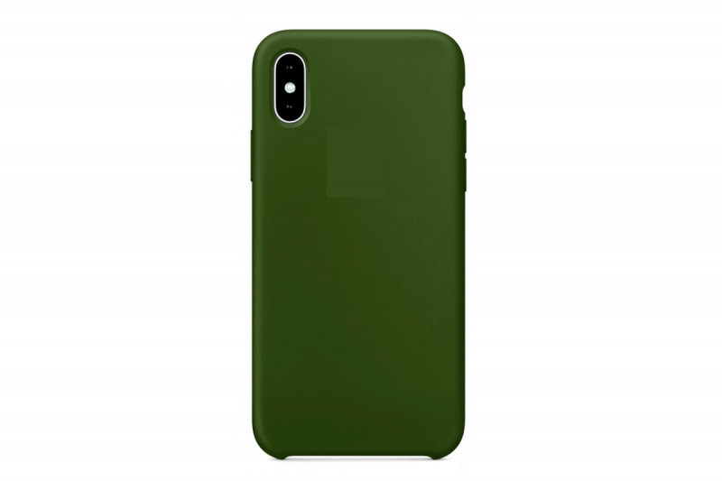 Чехол iPhone X, XS Silicon Case под ориг зеленый
