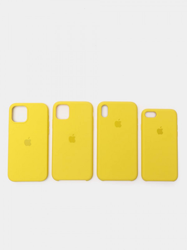Чехол iPhone 12 mini Silicon Case под ориг желтый