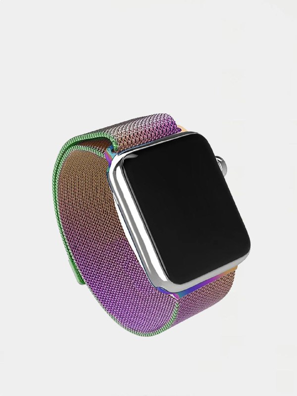 Ремешок для Apple Watch 42/44mm Миланская петля металл хамелеон (пурпурный)