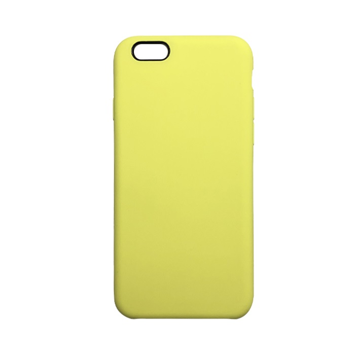 Чехол iPhone 6+ 6S+ Silicon Case под ориг лимонный